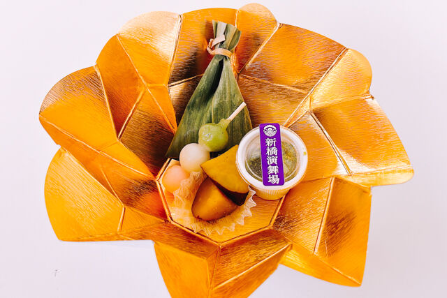 和風甘味盛合せ花車