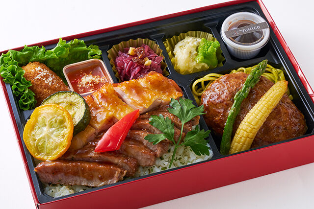 【北新地イタリアンBOX】ステーキ&チキンロースト&ハンバーグ~シャリアピンソース~