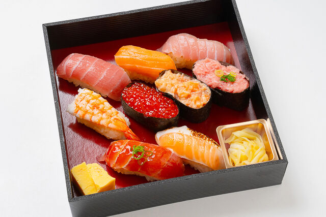 伝統江戸前赤酢寿司 築地魚蔵(埼玉店)-【熨斗対応可】鮪とサーモンたっぷり握り