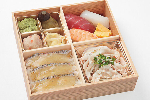 鯛めし・鯛料理 百八や(埼玉店)-鯛の漬け丼と魚河岸握り