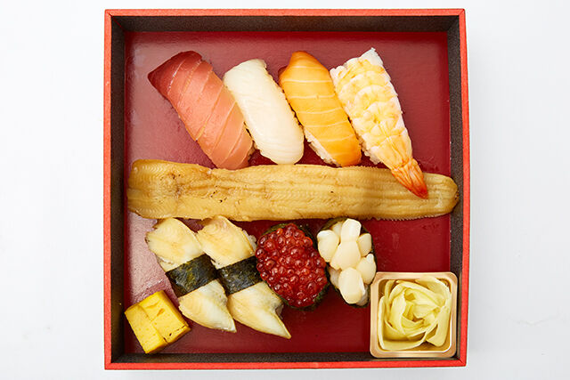 初代伝承 赤酢のシャリ 鮨むらさき(埼玉店)-【熨斗対応可】穴子と握り盛り合わせ