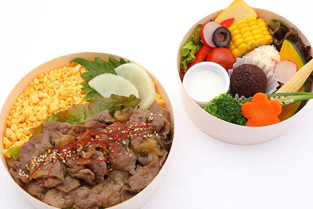 北海道牛焼しゃぶ弁当(サラダ付)