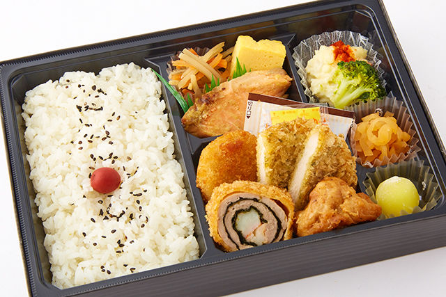 海老ロールかつの幕の内弁当