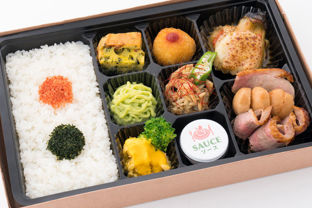 シェ・ヤマライのフレンチBENTO〜合鴨のステーキと里芋の香り蒸し(白米)〜