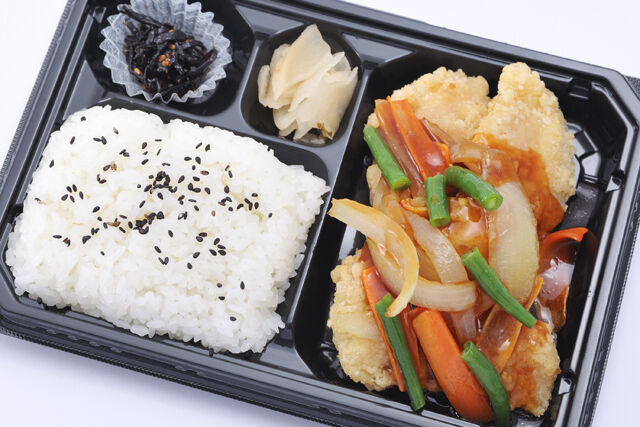 鶏の甘酢あんかけ弁当