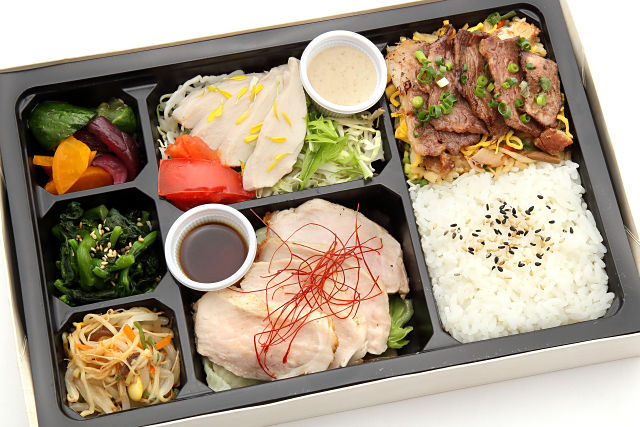 厳選ポークと和牛カルビ弁当【肉増量】