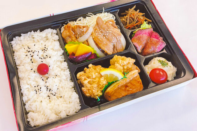 ザンギと豚バラ生姜焼き弁当