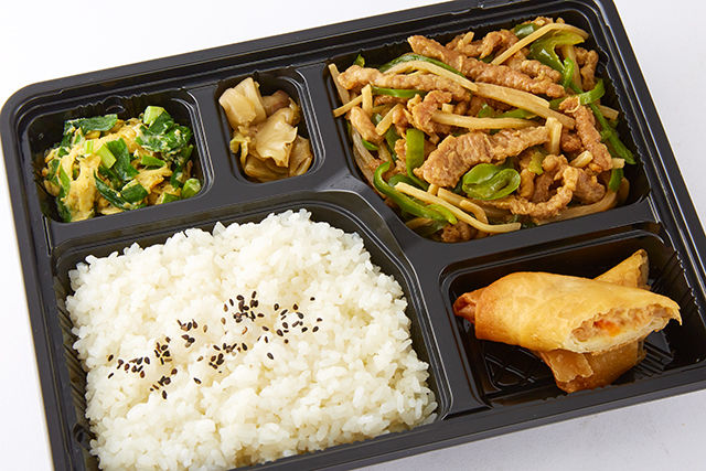 青椒肉絲弁当