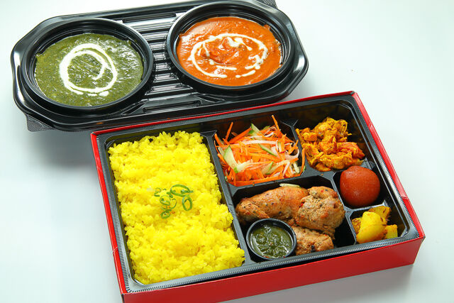<ハラール対応>バターチキン&ほうれん草とジャガイモのカレー弁当