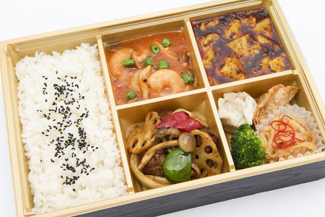中華御膳【肉団子のカレー風味炒め】