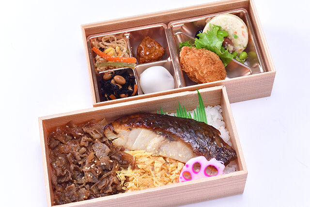 黒むつゆず西京焼きと和牛しぐれ煮弁当
