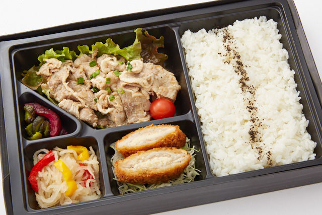 ミルフィーユとんかつ かつ八 ミルフィーユカツと豚ねぎ塩麹焼き弁当
