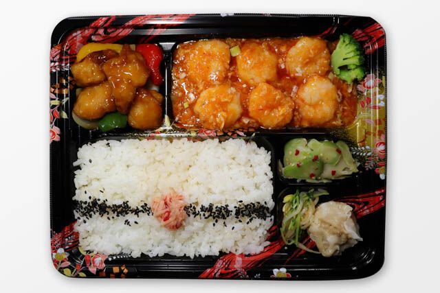 エビチリ&酢豚弁当