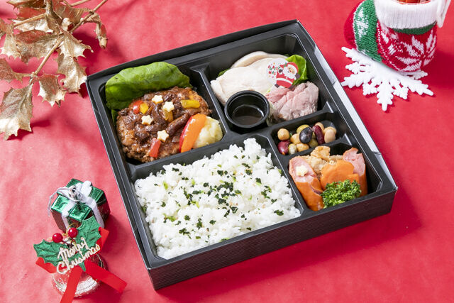 【クリスマス限定】ローストビーフ&ダブルチキンとデミハンバーグのお弁当