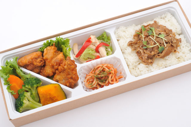牛しぐれ彩り唐揚げ弁当