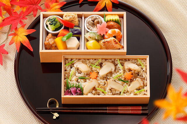 松茸御飯二段重