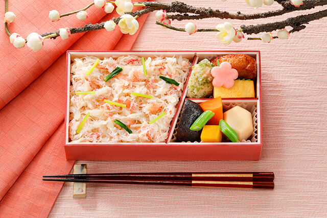 蟹ごはんと彩々膳