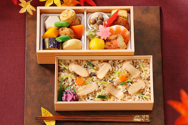 松茸御飯二段重