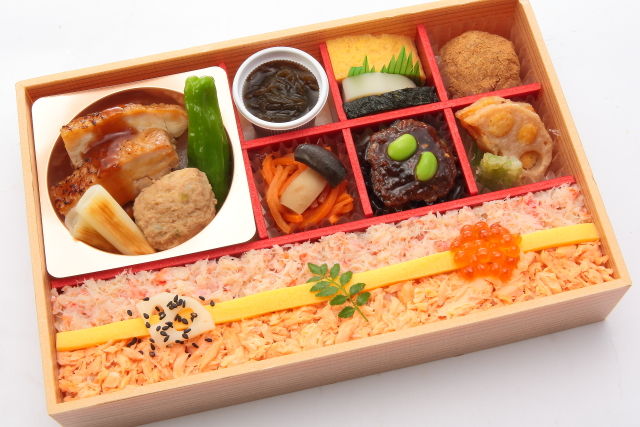 ひら井の蟹サーモンちらし弁当