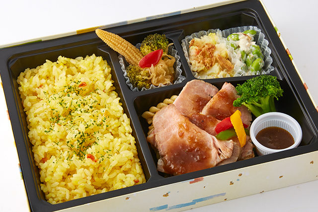 大きなローストポーク弁当