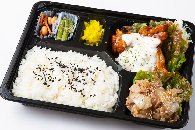 チキン南蛮&焼肉カルビ御膳