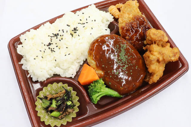 煮込みハンバーグ&メンチカツ弁当