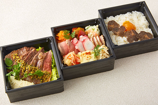 牛ハラミステーキ~トリュフご飯と9種のお惣菜~