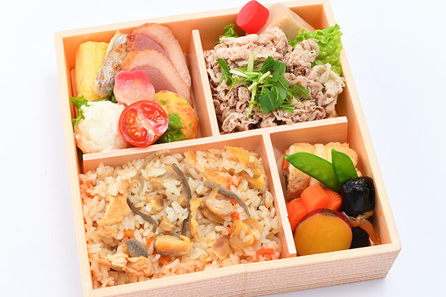 炊き込みご飯と牛しゃぶのおもてなし御膳