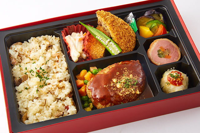 デミグラスハンバーグ&牛タンコロッケBOX