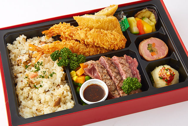 葡萄牛ステーキとMIX海鮮フライのごちそうBOX