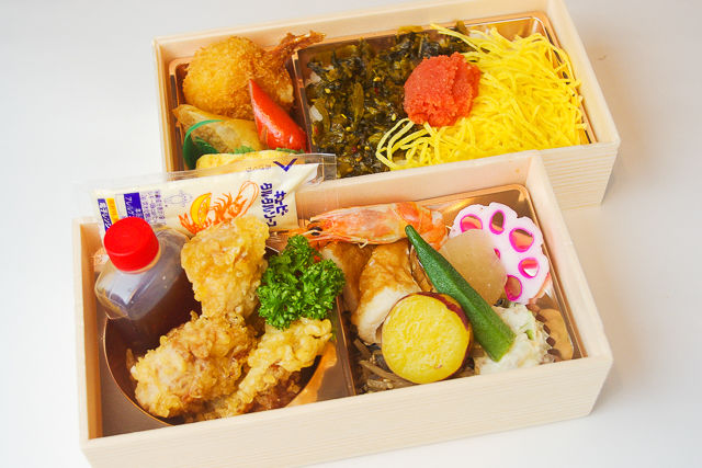 有明鶏のチキン南蛮と明太高菜弁当