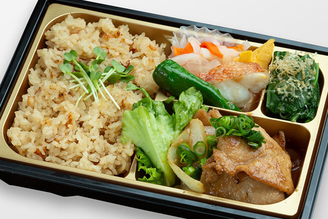 旬彩弁当~豚の生姜焼き~