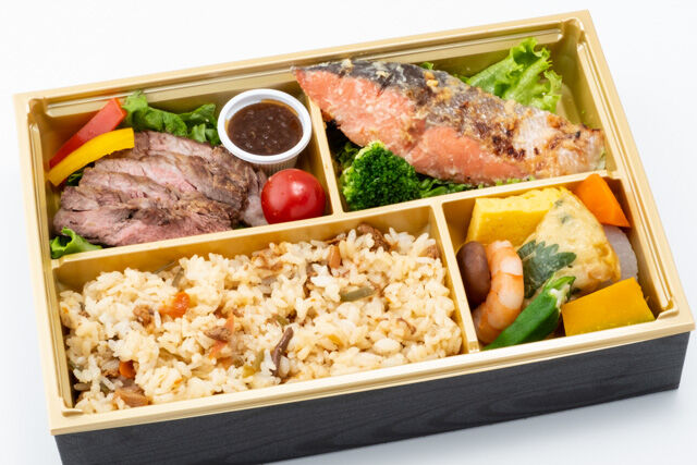ハネシタローストビーフと選べる焼き魚御膳
