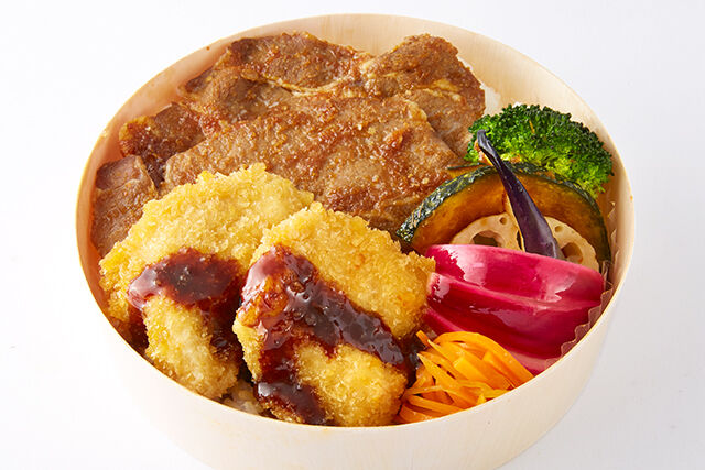 【まるみ豚×阿波すだち鶏】たれ焼と甘辛醤油カツ