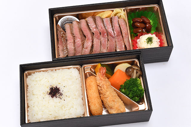 厳選ステーキ二段御膳(120g)
