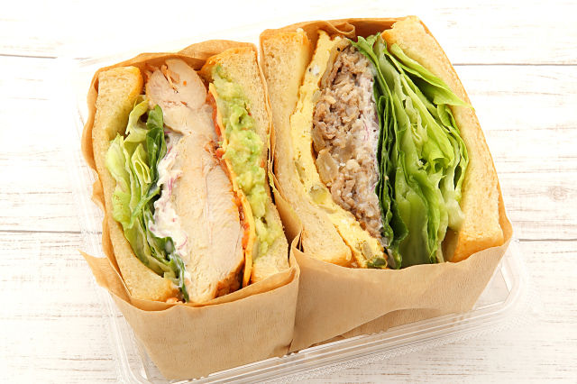 1500マイルサンド×チキンとトマト煮込み&アボカドディップサンド