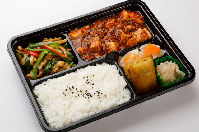 麻婆豆腐&青椒肉絲弁当