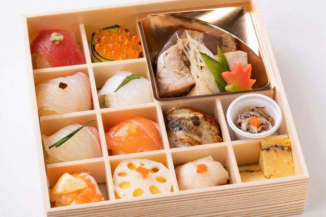 手毬寿司と魚のあら炊き膳~特上~