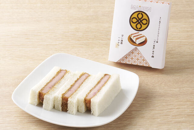 甘い誘惑ハムかつサンド(3切)