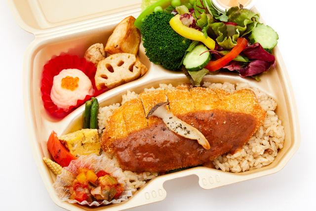 10種の彩り野菜&豚ロースのカツレツ弁当