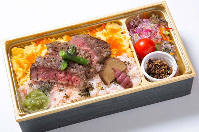 【冬限定】熟成牛ランプたたきとズワイ蟹のご馳走ちらし