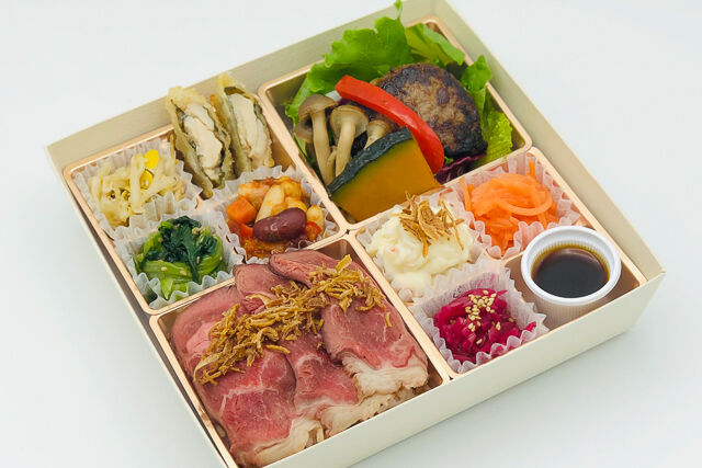 べジラブBOX(黒毛和牛ハンバーグ&ローストビーフ)