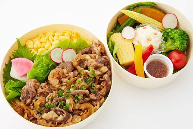 黒毛和牛の焼しゃぶ弁当(サラダ付)