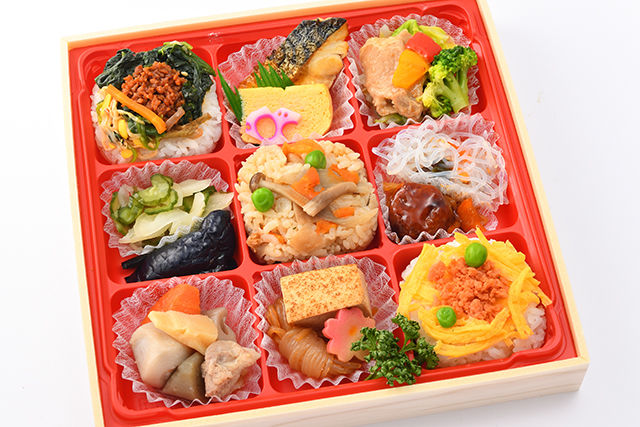 3種の彩ご飯の9枡膳〜五目炊込み御飯〜