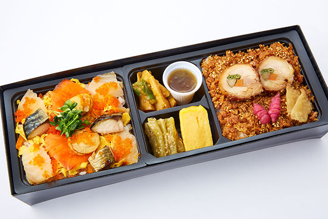 薫香ちらしと地鶏尽くし飯の艶やか弁当