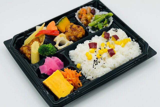 鶏と野菜の黒酢あんかけ弁当