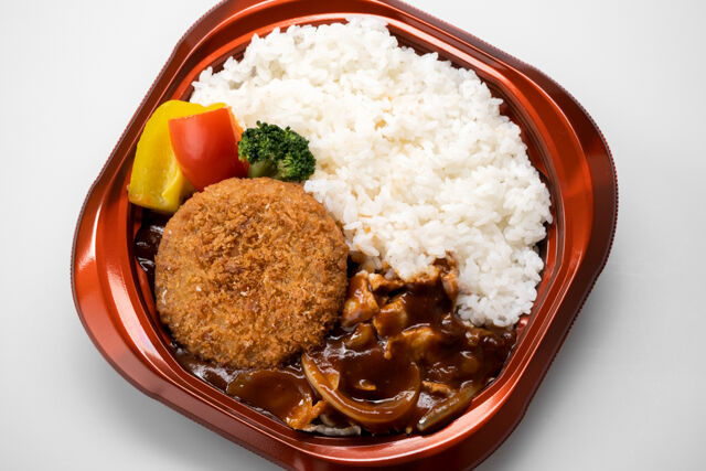 【お祖父ちゃんの自慢レシピ】ハヤシライスメンチカツ丼