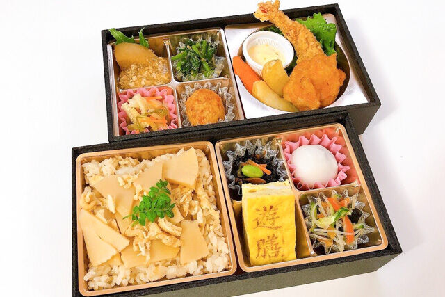 【春限定】エビフライ御膳(筍ご飯)