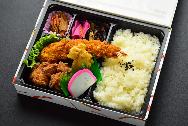 旭屋エビフライざんぎ弁当