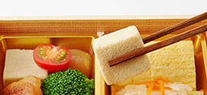 おかずは一口サイズが上品でよい!